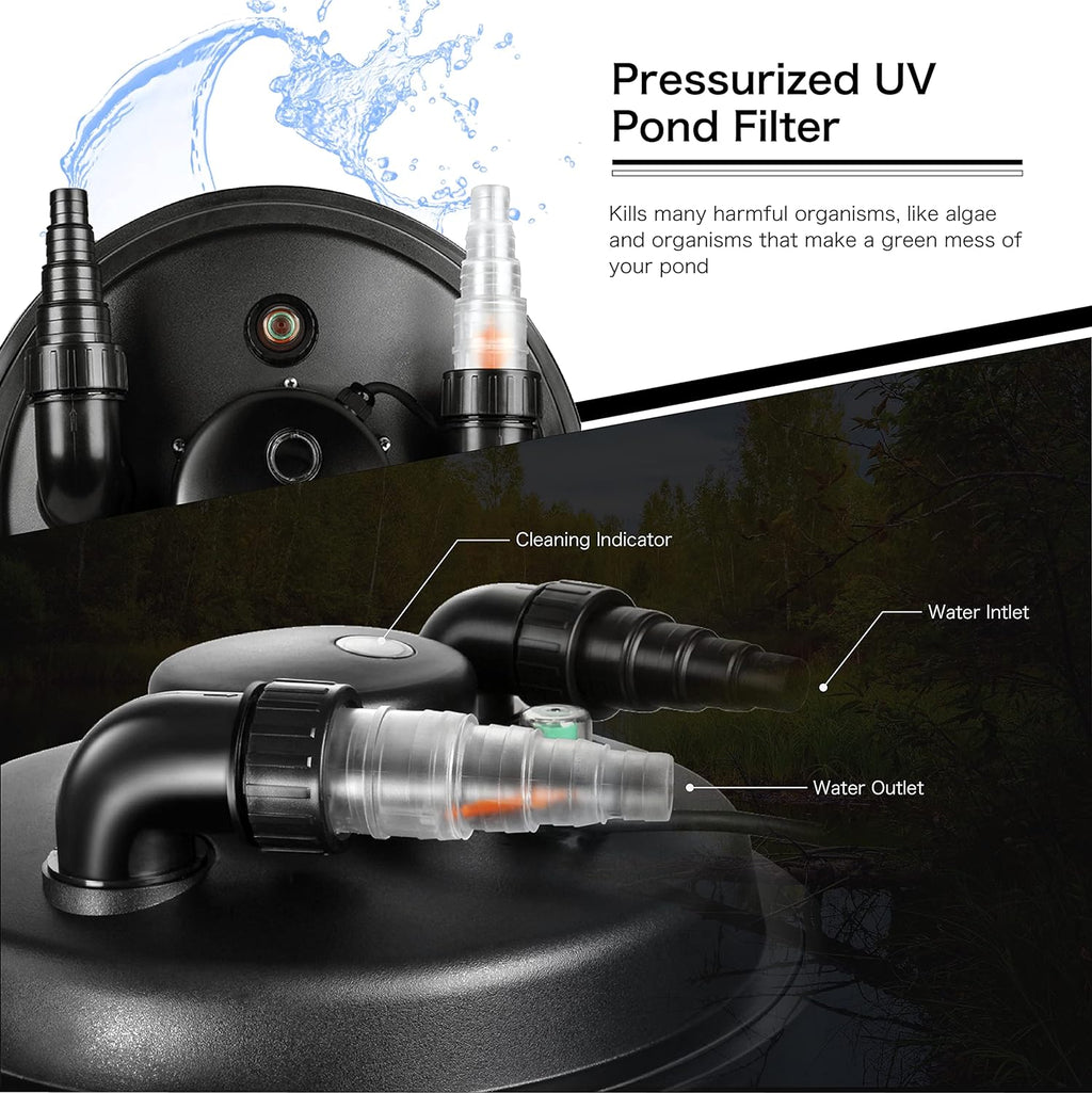 Pond Filter 2700-8000 Gallons 30000L