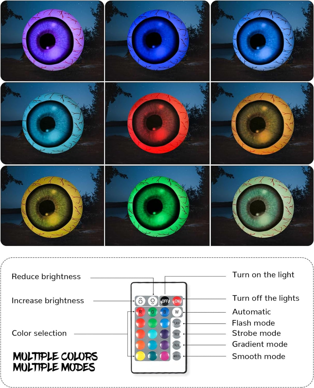 Halloween outdoor large inflatable eyeball decoration
